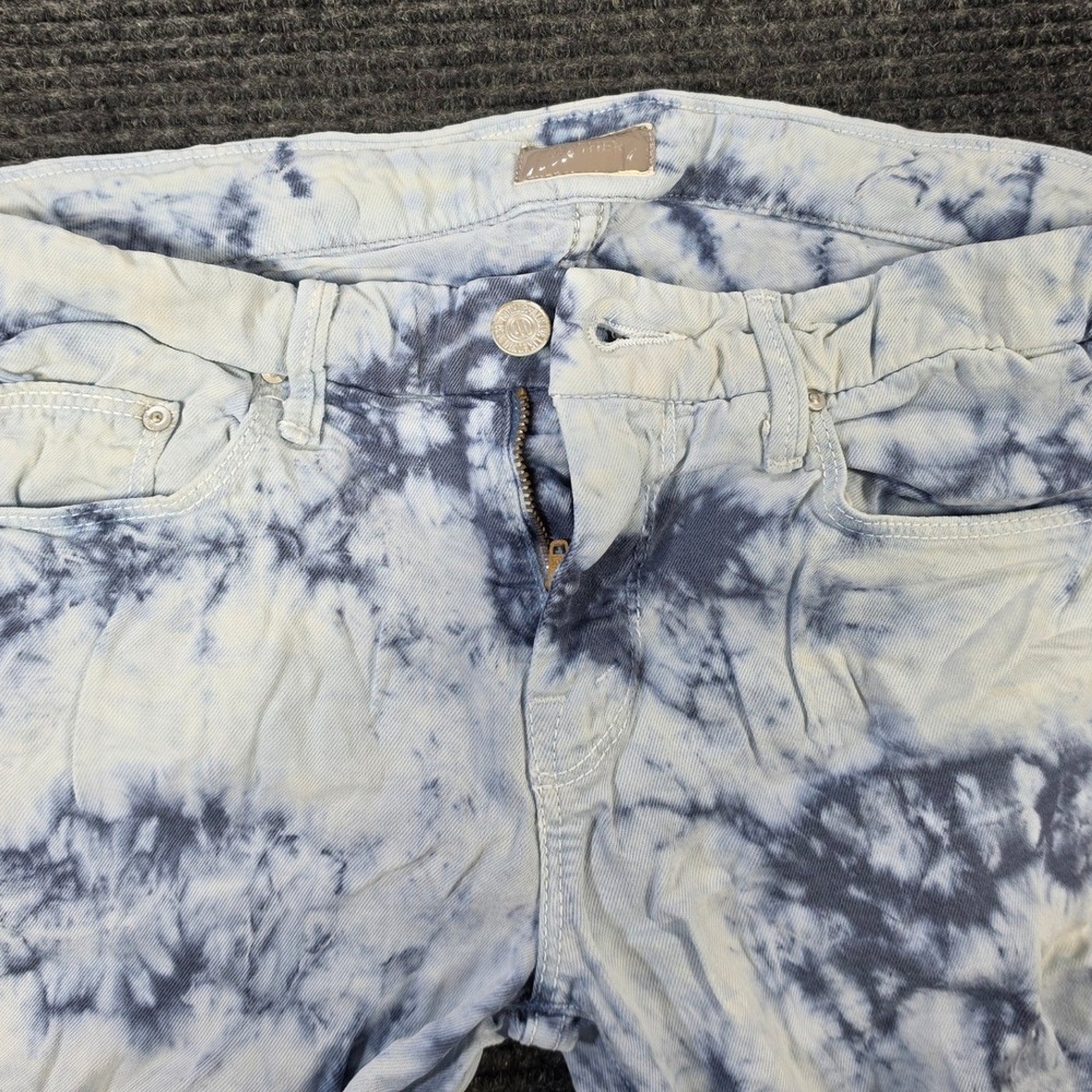 Mother The Looker Skinny Jeans Womens 28‎ Blue White Tie Dye Ice Breaker